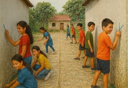 Players searching for hidden lines in Kooka Kanghrey