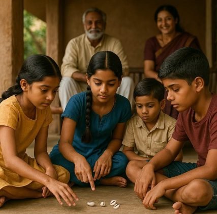 Cowrie shells used in the traditional game